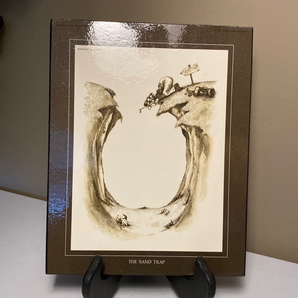 Vintage Golf “The Sand Trap” Plaque by Gary Patterson - Picture 1 of 7